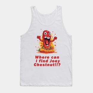 Angry Hotdog Demands an Answer Tank Top